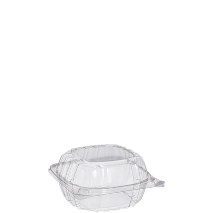 Clear Hinged Salad Clamshell - 6" X 6" X 3", 500/Case