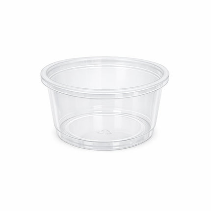 Récipient en plastique haute résistance à la chaleur Plastipak – 946 ml, Rond, Transparent, 250/Caisse