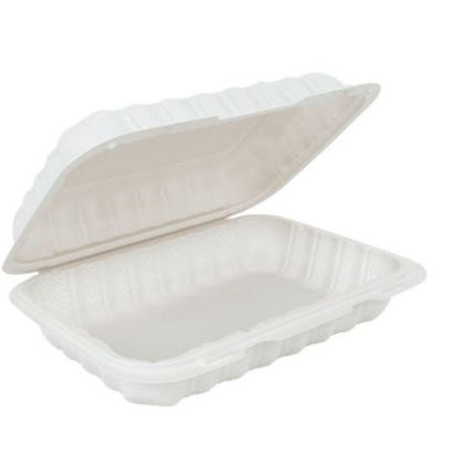Ecosystems Hinged Containers - 9" X 6", MFPP, 150/Case