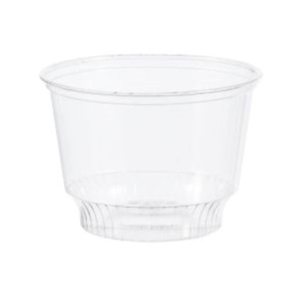 Pot à dessert glacé - 8oz, PET transparent, 1000/Caisse