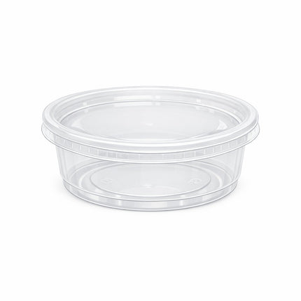 Hi Heat Deli Containers with Lids - 8oz, 240/Case
