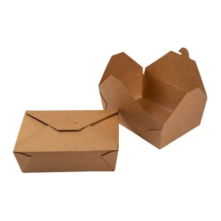 511 Food Service Hy pax Kraft Containers - #3 Size, 200/Case (Containers Only)