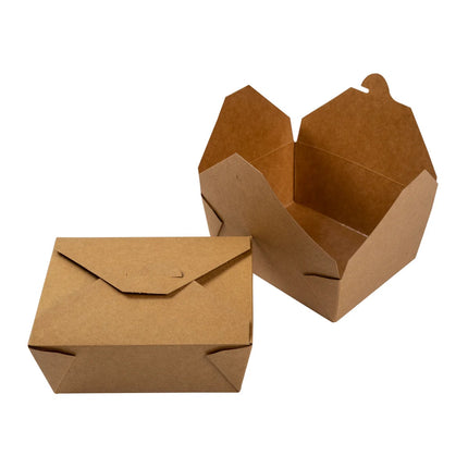 511 Food Service Hy pax Kraft Containers - #8 Size, 300/Case (Containers Only)