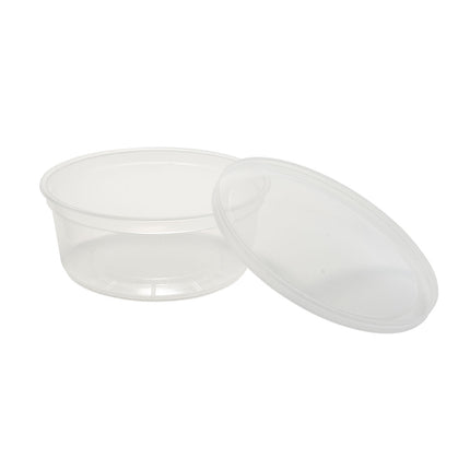 Contenant de charcuterie rond - 8oz, transparent, 500/caisse