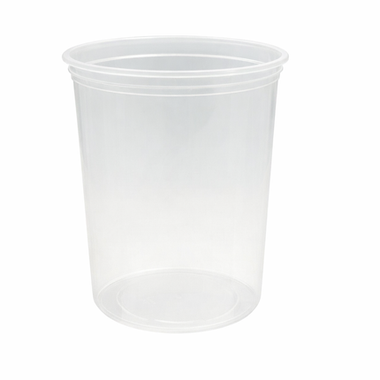 Ecosystems Barquette charcutière ronde - 32 oz, transparente, 500/caisse