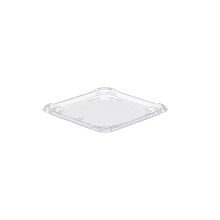 Couvercle encastrable pour barquettes snack en PET - Transparent, 300/caisse