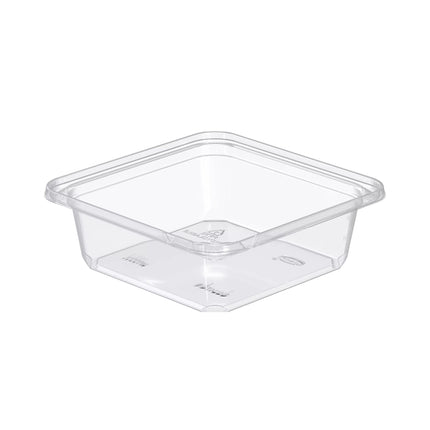 Contenant transparent en PET - 24 oz, 6,3" x 6,3" x 2,1", 300/Caisse