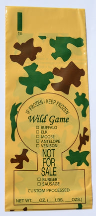 Sacs de chasse Camo - Stockage fiable et hygiénique, 450g, Matériau extérieur durable, Vrac 1000/Caisse