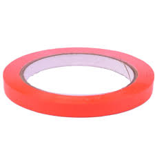 PVC Tape - Red, 9mm x 66m, 1/Roll