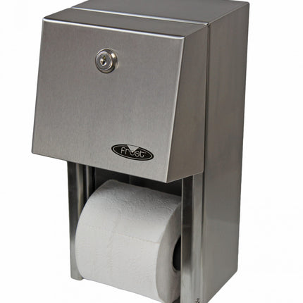 Distributeur de papier toilette multi-rouleaux Frost – Acier inoxydable, vendu à l'unité
