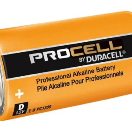 Pile Duracell Procell type D - Jaune, vendue à l'unité