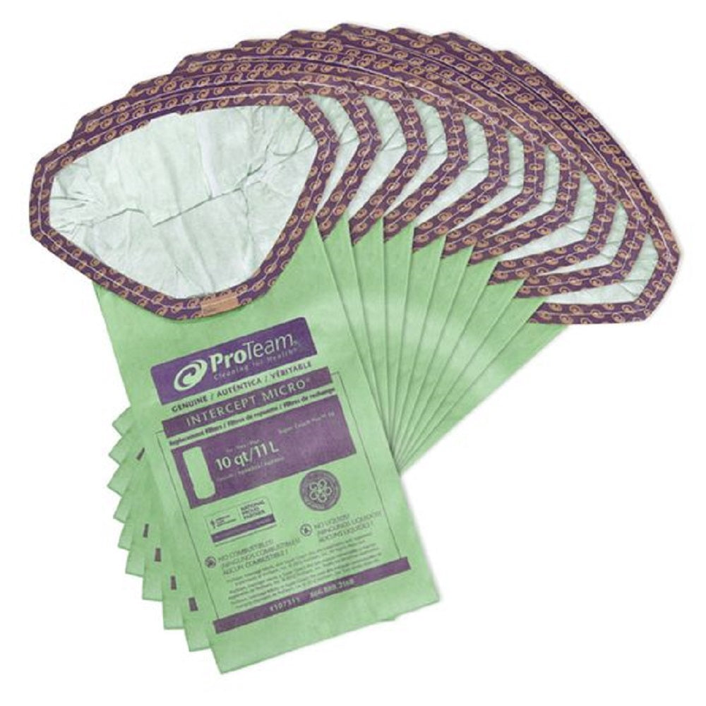 ProTeam® Intercept Micro® Filter Bag, 10qt, 10/Pack
