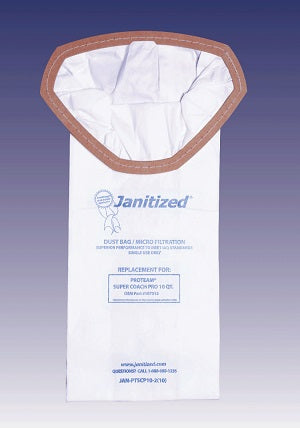 Paper Vacuum Bag for ProTeam Super Coach Pro 10 - 10/Pack