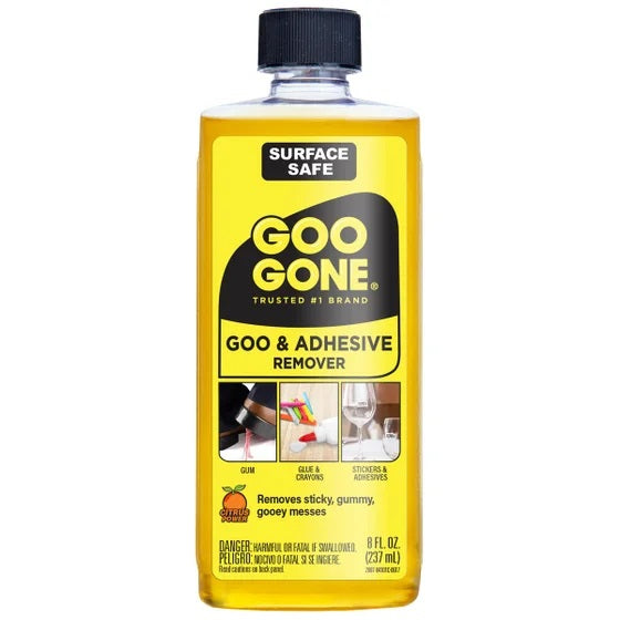 Goo Gone Surface Safe Adhesive Remover - 8oz, 12/Case
