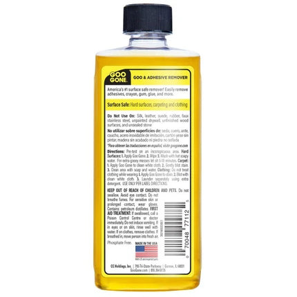 Goo Gone Surface Safe Adhesive Remover - 8oz, 12/Case