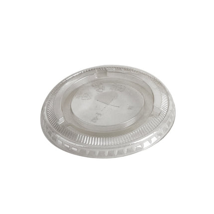 Eco-Packaging Flat Lids - For 12-24oz Cups - PET, Clear, 1000/Case(Lids Only)