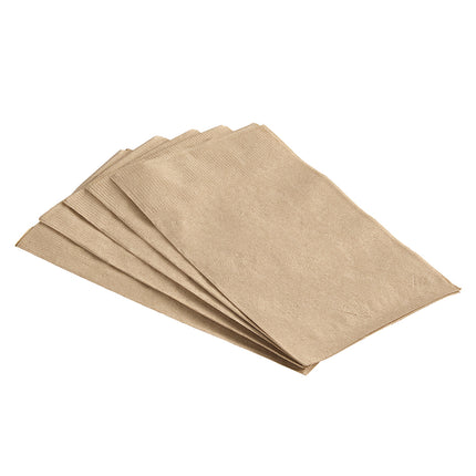 Premier Essential Dinner Napkin - Kraft, 16.93" X 14.96", 1 Ply, 250/Pack, 12 Packs/Case