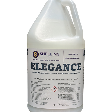 Snelling Elegance Hand Soap/Body Gel - White, 4L, Sold Individually