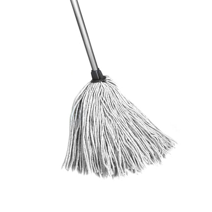 4016 Synthetic Yacht Mop, 12oz, White, 54" Metal Handle, 6/Case