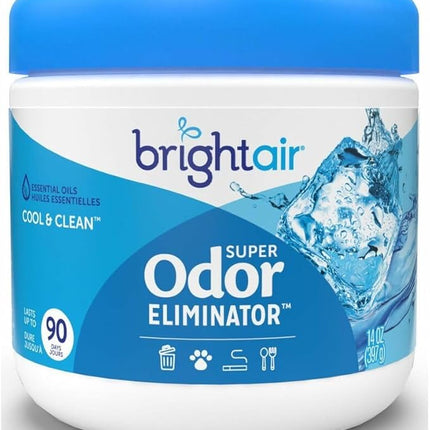Bright Air® Freshener, Gel, Cool & Clean, 14oz, 6/Case-B2B Discounters