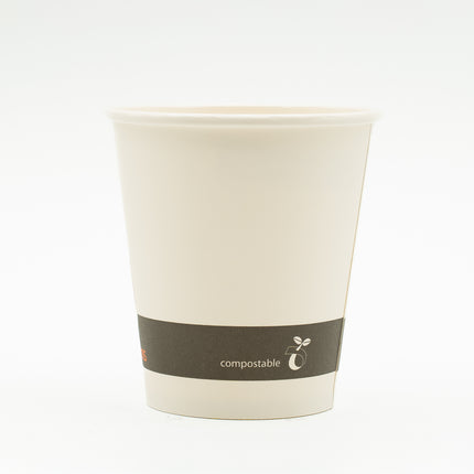 Gobelet chaud en papier compostable EcoSystems 8oz - 1000/Caisse