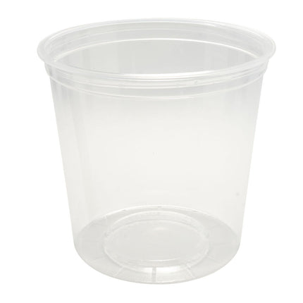 Conteneur rond pour charcuterie Ecosystems - Polypropylène, 710 ml, Translucide, 500/Caisse