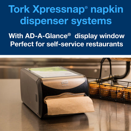 Tork Universal Xpressnap Dispenser Napkin - Interfold, 500 Sheets/Bag, 12 Bags/Case