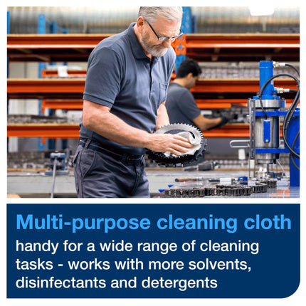 Tork Industrial Cleaning Cloth - Self-Dispensing Handy Box, 1-Ply, Grey, 210 Sheets/Case